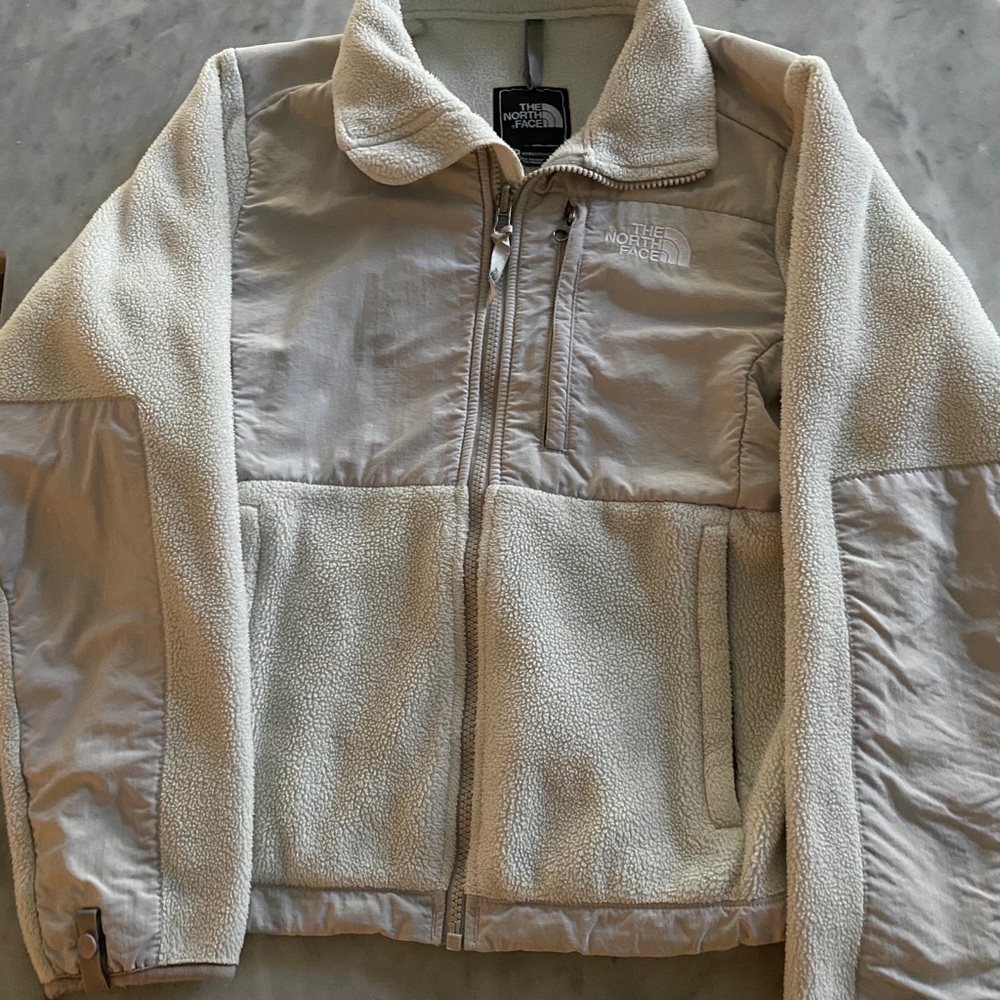 The North Face grey fleece jacket